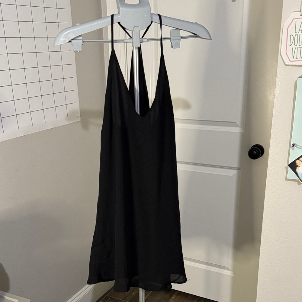 Anthropologie The Impeccable Pig Black Halter Dress